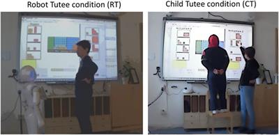 Children’s learning-by-teaching with a social robot versus a younger child: Comparing interactions and tutoring styles